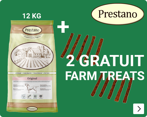 Prestano + 2 gratis farm treats snacks DOG